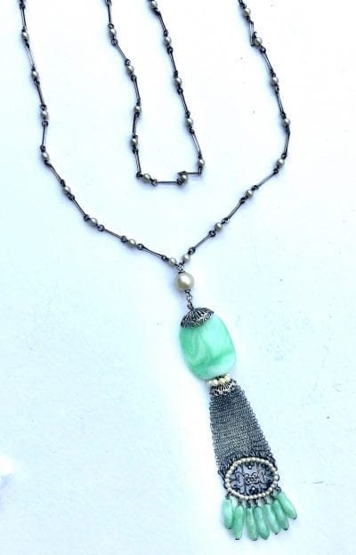 Louis Rousselet green necklace