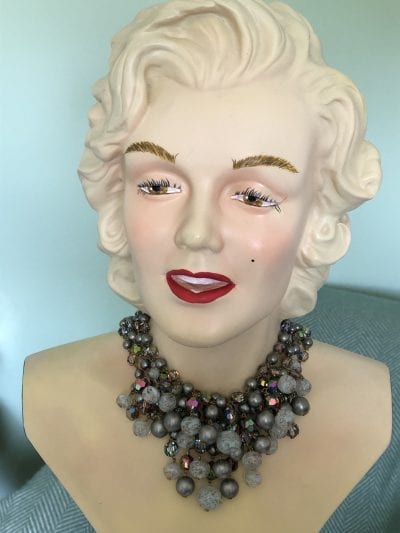 1950s Grey Pearl Necklace