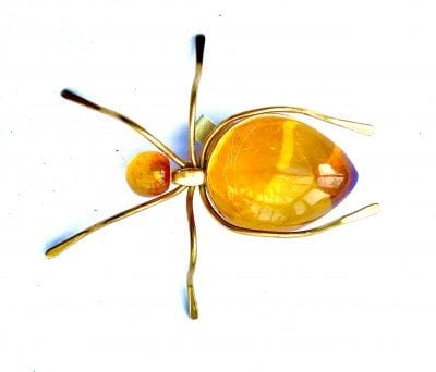 1930s Bakelite Ant Brooch