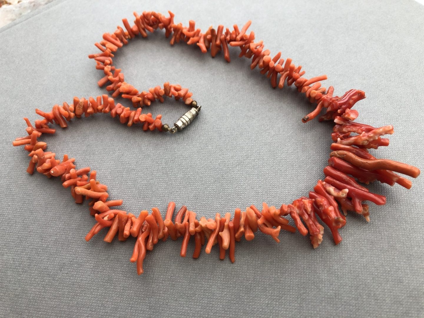 Victorian Bark Coral Necklace - SOLD - Jewels Past