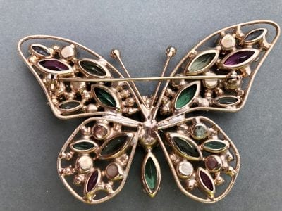 Weiss 1960s Butterfly Brooch