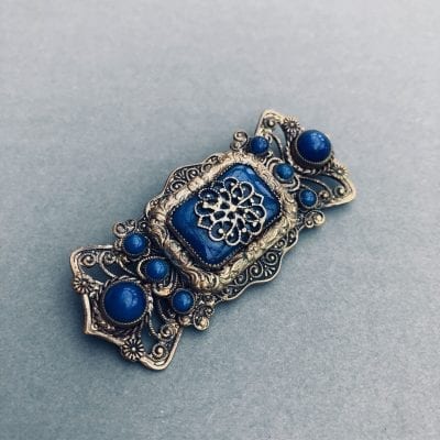 Neiger 1920s Blue Brooch