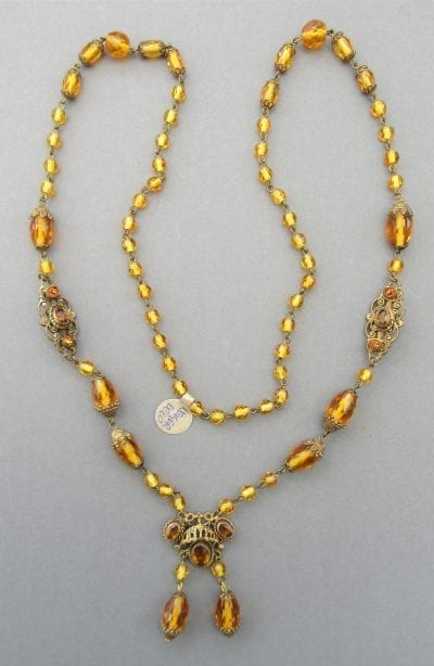 1920s Neiger Amber Necklace