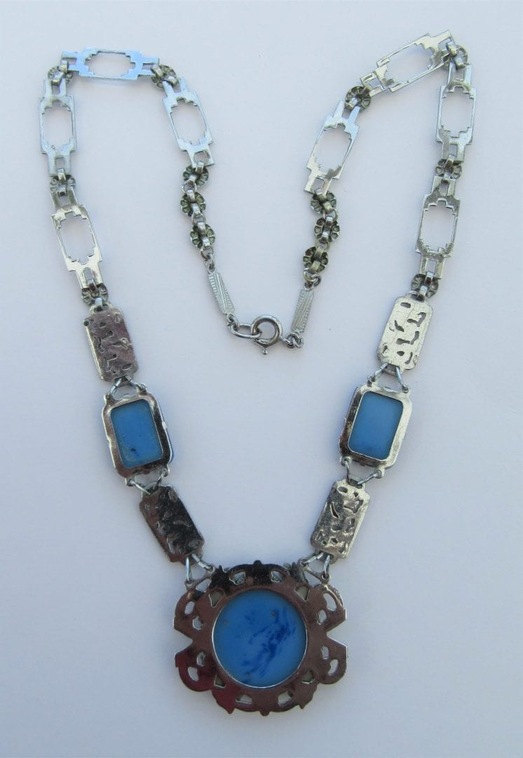 1920s Lapis Blue Necklace - SOLD - Jewels Past | Vintage Costume Jewellery