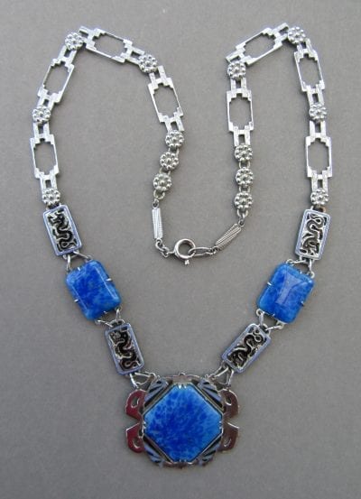 1920s Lapis Blue Necklace