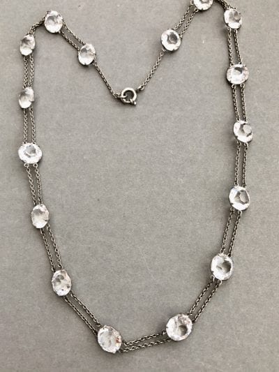 Edwardian Silver Riviere Necklace