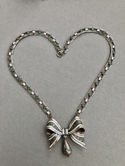 1920s Jakob Bengel Bow Necklace