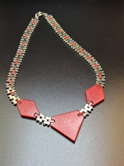 Jakob Bengel red Bakelite Necklace